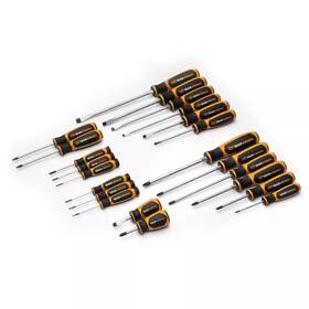 Gearwrench 445032697676 Phillips/slotted/torx Dual Material Tri-lobe Handle Screwdriver Set 22-piece