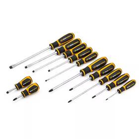 Gearwrench 726084162440 Phillips/slotted Dual Material Screwdriver Set 12-piece