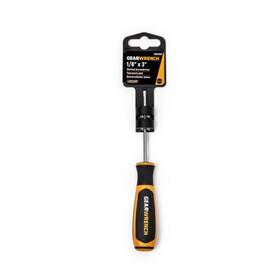 80015h Gearwrench 1/8 Inch Slotted Cabinet Screwdriver 3 Shaft 6.75 Overall 80015h Gearwrench 1/8 Inch Slotted Cabinet Screwdriver 3 Shaft 6.75 Overall