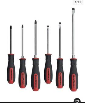 89802 Gearwrench 89803 Screwdriver 6 Pc Set Slotted Phillips Dual Material Twn