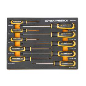 Gearwrench B0cjd5xlfn 10 Piece Torx Dual Material Screwdriver Set In Foam Storage Tray