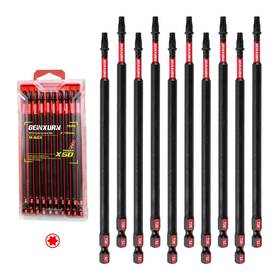 Amt20150-010 Geinxurn 10pieces 6 Inch T20 Impact Tough Magnetic Screwdriver Bit Set #20 Torx Head P Amt20150-010 Geinxurn 10pieces 6 Inch T20 Impact Tough Magnetic Screwdriver Bit Set #20 Torx Head P
