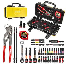 Bbt11-038ev-yw Geinxurn 38pcs Tools Set Packaged With Heavy-duty Tool Box Include Screwdriver Bits