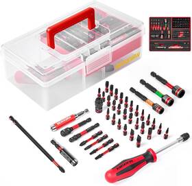 Eva4b42-rd-us1 Geinxurn 42pcs Impact Screwdriver Set Bit Phillips/hex/torx/square