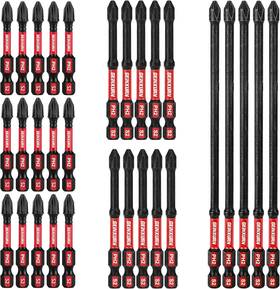 Gd2mix-030  Geinxurn 30pc Impact Ph2 Phillips Screwdriver Bits Set 2-3-6in D2 Steel Magnetic Hex Shan