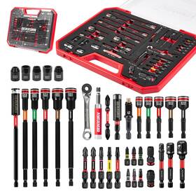 Gfy037eva-rd Geinxurn 37pcs Tools Set Packaged With Plastic Toolbox Storage Red