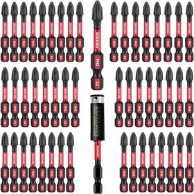 Gph2050-051  Geinxurn 50 Pack Ph2 2in Impact Driver Bits Set With Magnetic Bit Holder S2 Steel
