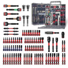 Gstb098gr-us Geinxurn 98pieces 1 Inch /2 Impact Screwdriver Bits -98pcs Multi-bit Grey
