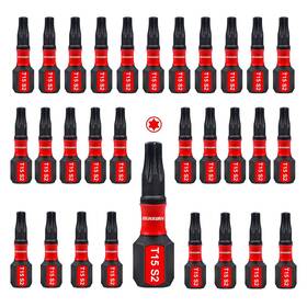 Gt15025-030 Geinxurn 30 Pieces T15 Impact Tough Magnetic Screwdriver Bit Set 1 Inch #15 Torx Head