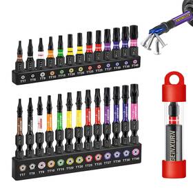 Utbtx027-tt Geinxurn Impact Security Torx Screwdriver Bits 27pcs-tt 1 Inch /2 -27pcs