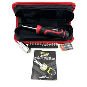 503x-q General Tools Lighted Screwdriver And Universal Wrench Set