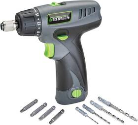 Glsd08b Genesis 8v Lithium-ion Battery-powered Quick-change 2-speed Cordless Sc