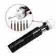 Gj01bk Motionfire Led Flashlight Torch Spotlight W Batteries Charger With 6 Screwdrivers