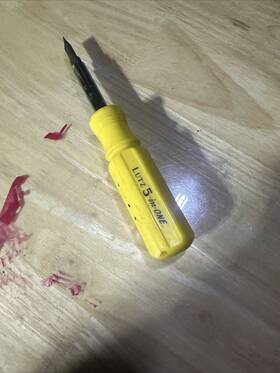 Lut6in1-yw Gorilla Glue Lutz 5-in-1 Screwdriver Yellow