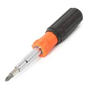 Great Neck 076812238221 11 In 1 Screwdriver And Nut Driver Set Multi-bit Cushion Grip Multi Tool Screw