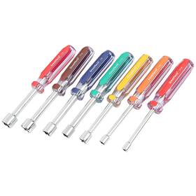 Nd72 Great Neck 733353620341 7piece Sae Nut Driver Set Chrome Vanadium Steel Drivers Rustresistant F