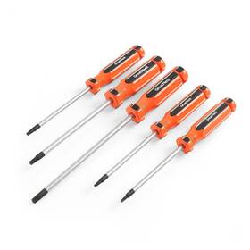 T10-t30 Great Neck 73721 5-pc Torx Screwdriver Set Drivers Chrome Vanadium Steel Screw
