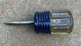 Gr22 Great Neck Vintage Screwdriver Stubby Standard