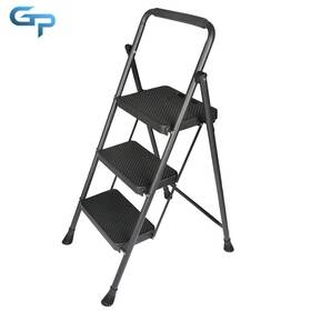 Gre145665 Greatparts 330 Lbs Sturdy Steel 3 Step Ladder Folding Stool With Wide Anti-slip Pedal