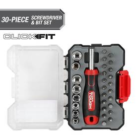 Greatstar 445047949906 Hyper Tough 30 Piece Screwdriver And Bit Set In Click Fit Case