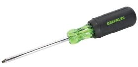 0353-23c Greenlee Screwdriver With Soft Ergo Grip Square-recess Tip #2 By 8-inch