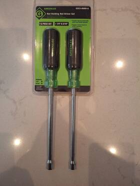 0253-06nh-6 Greenlee 52023471 2 Pc Nut Driver Set 0253-06nh-6. 1/4 And 5/16 0253-06nh-6 Greenlee 52023471 2 Pc Nut Driver Set 0253-06nh-6. 1/4 And 5/16