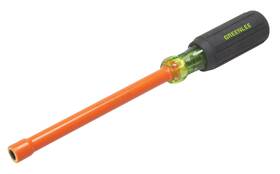 0253-12nh-ins Greenlee 783310134756 1/4-inch By 6-inch Insulated Nut Driver