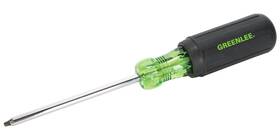 0353-22c Greenlee 783310892151 Screwdriver With Soft Ergo Grip Square-recess Tip #1 By 8-inch