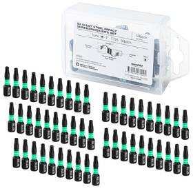 071076 Grenpro Security Tamper Proof Torx Impact Driver Bit Set 1/4 Inch T15 1 50pcs