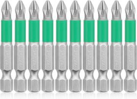 Grenpro 313094650670 10pcs Magnetic Screwdriver Bits Ph2 Phillips Set S2 Alloy Steel Anti-slip