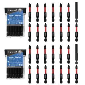 Greywolf 738232469929 Impact Phillips Screwdriver Bit Set 32-piece Non-slip Bits 2- Inch