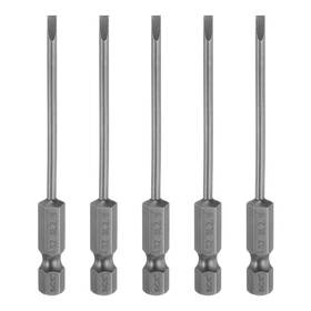 Gryfton 639664807221 5pcs Sl2.5 Magnetic Slotted Screwdriver Bits 2.5mm Flat Head Bit 3 Inch