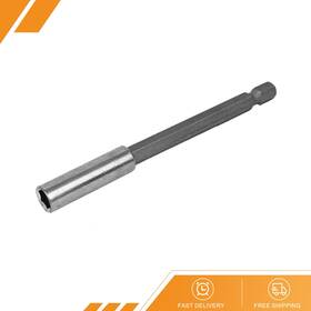 Gryfton 686130899884 1/4 Inch Hex Shank Metal Magnetic 6.5mm Socket Nut Driver Gray 100mm