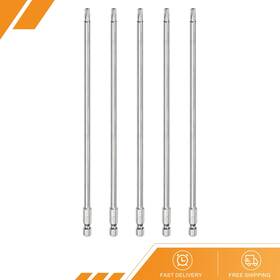 Gryfton 686130926917 5pack T25 Security Torx Bit 1/4 Inch Hex Shank 8 Long Tamper Resistant Star