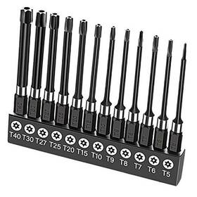 Haikusoubi 782937803243 Torx Head Screwdriver Bit Set 1/4 Inch Magnetic Hex Shank 3