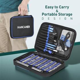 Hancaner Fbauslrs-e2537 Precision Screwdriver Set 152 In 1 Laptop Phone Repair Tool Kit With Case