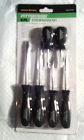 Pittsburgh-6 Handles Screwdriver Tips Set-textured Magnetic Shafts Pc. Chrome