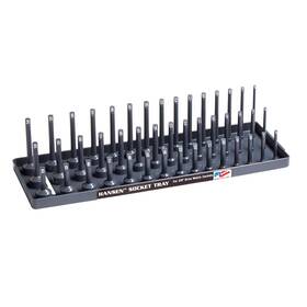 38023 Hansen 653958793526 Socket Organizer 3/8 Inch Drive Metric - 3 Row Deep Semi-deep And Shallow So