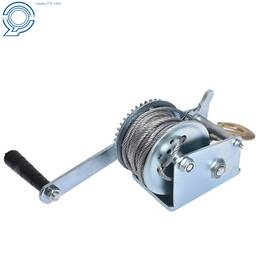 Hp40122 Happy19star Heavy Duty Hand Winch 600 Lbs Steel Cable Crank Gear For Atv Trailer