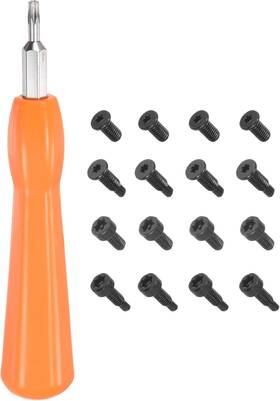 240429 Harfington Ring Doorbell Screwdriver T6 T15 Torx Double-ended Magnetic Orange
