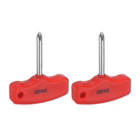 Hta240907hh000852 Harfington 2pcs Ph2 T-handle Phillips Screwdriver #2 Magnetic Red