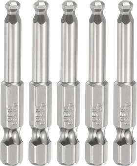 Hta250325hh001648 Harfington 5pcs Ball End Hex Screwdriver Bit H4 4mm Head 1/4 Inch Shank 50mm