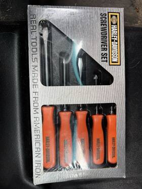 Hdsd5 Harley Davidson American Iron 5-piece Screwdriver Set Brand New Item #hdsd5