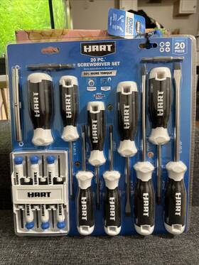 Hart 840092615306 20-piece Screwdriver Set With Magnetic Tips