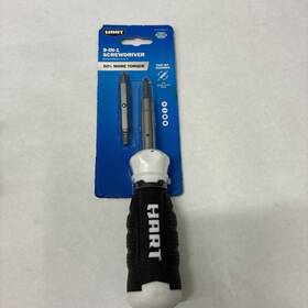 Hhsdmb002 Hart 9-in-1 Screwdriver With Philips Head Slotted Nut Driver And Star