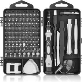 Hautton 259405547580 Mini Precision Screwdriver Set 118 In 1 Magnetic Bit Kit Multifuncti