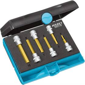 8801 Hazet 000896186853 8801/6 Hexagon 3/8 6piece Screwdriver Socket Set