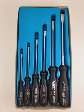 Hazet 829/6k 829 Vintage Set Of 6 Parallel Faced Flat Tip Screwdrivers