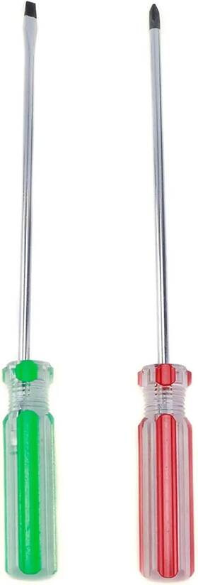 Amt03234104 Head 2 Pieces Long Screwdriver Set Magnetic Tip Flat An
