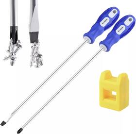 Eerdd5 Head 10 Inch Long Screwdriver Magnetic Tip Cross Flat No.2 New